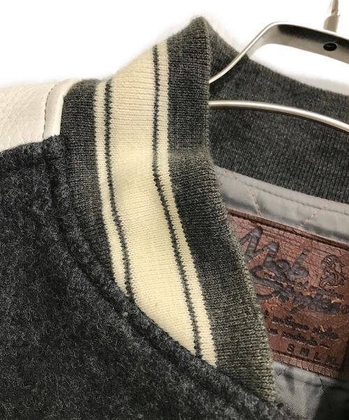 MOBSTYLES（モブスタイル）MOBSTYLES (モブスタイル) スタジャン ホワイト×グレー サイズ:ーの古着・服飾アイテム