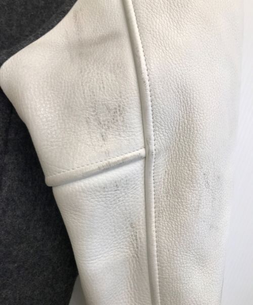 MOBSTYLES（モブスタイル）MOBSTYLES (モブスタイル) スタジャン ホワイト×グレー サイズ:ーの古着・服飾アイテム