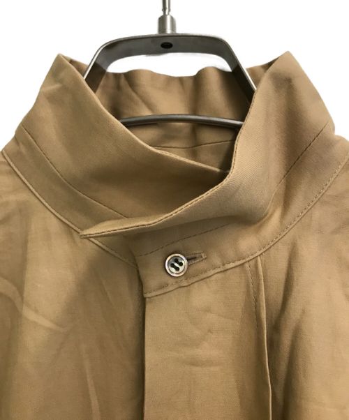 OSLOW（オスロー）OSLOW (オスロー) スタンドカラーロングワンピース ベージュ サイズ:Mの古着・服飾アイテム