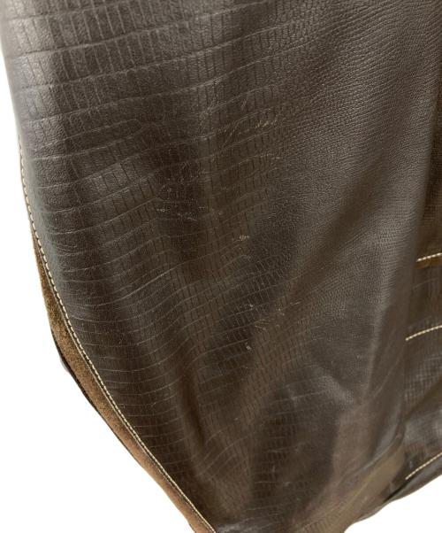 hardy amies sport（ハーディーエイミス スポーツ）HARDY AMIES SPORT (ハーディーエイミス スポーツ) レザーコート ブラウン サイズ:3Lの古着・服飾アイテム