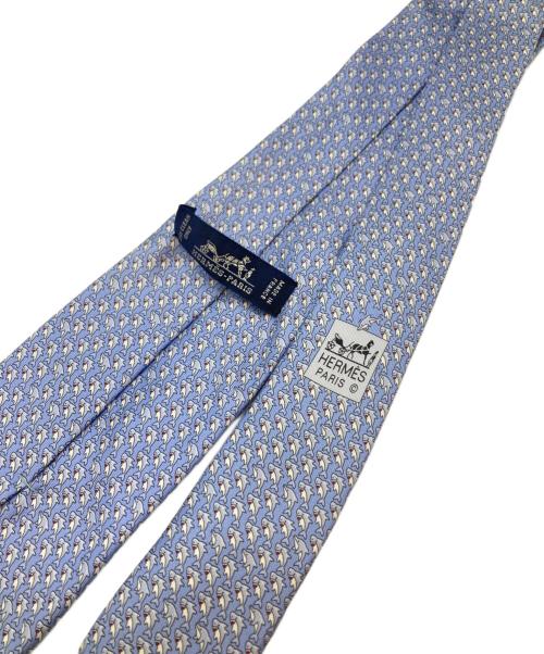 HERMES（エルメス）HERMES (エルメス) ネクタイ ブルー サイズ:-の古着・服飾アイテム