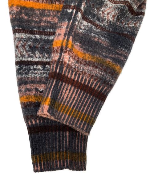 LAMBERTO LOSANI（ランベルト ロザーニ）LAMBERTO LOSANI (ランベルト ロザーニ) カシミヤタートルネックニット ピンク×ブラック サイズ:SIZE Sの古着・服飾アイテム