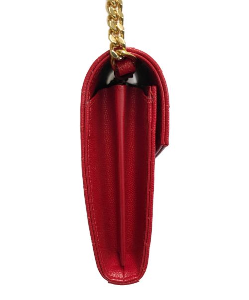 Yves Saint Laurent（イヴサンローラン）Yves Saint Laurent (イヴサンローラン) カサンドラチェーンバッグ レッド サイズ:-の古着・服飾アイテム