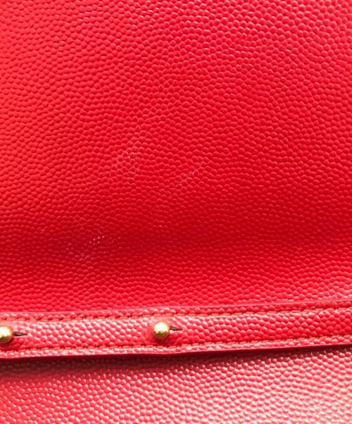 Yves Saint Laurent（イヴサンローラン）Yves Saint Laurent (イヴサンローラン) カサンドラチェーンバッグ レッド サイズ:-の古着・服飾アイテム