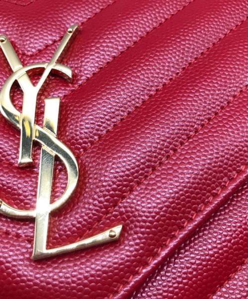 Yves Saint Laurent（イヴサンローラン）Yves Saint Laurent (イヴサンローラン) カサンドラチェーンバッグ レッド サイズ:-の古着・服飾アイテム