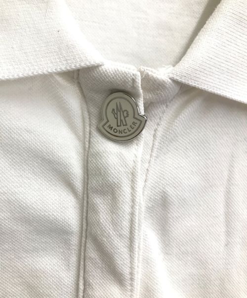 MONCLER（モンクレール）MONCLER (モンクレール) ポロシャツ ホワイト サイズ:SIZESの古着・服飾アイテム
