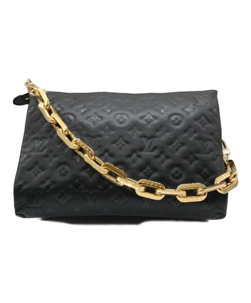 LOUIS VUITTON（ルイ ヴィトン）LOUIS VUITTON (ルイ ヴィトン) クッサンMM/ラムレザー・カーフレザー チェーンショルダーバッグ /M57783 ブラック サイズ:-の古着・服飾アイテム