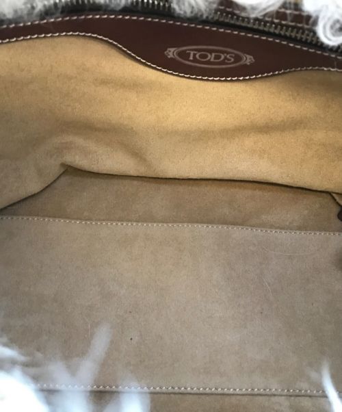 TOD'S（トッズ）TOD'S (トッズ) ファートートバッグ ブラウン サイズ:-の古着・服飾アイテム