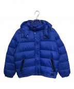 COACHコーチ）の古着「レザートリムダウンパーカー」｜ブルー