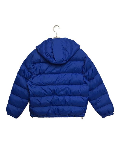 COACH（コーチ）COACH (コーチ) レザートリムダウンパーカー ブルー サイズ:Mの古着・服飾アイテム