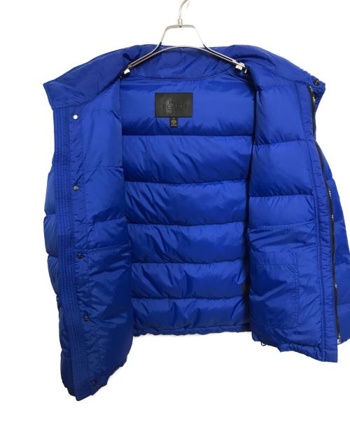 COACH（コーチ）COACH (コーチ) レザートリムダウンパーカー ブルー サイズ:Mの古着・服飾アイテム