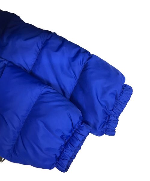 COACH（コーチ）COACH (コーチ) レザートリムダウンパーカー ブルー サイズ:Mの古着・服飾アイテム