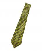 HERMESエルメス）の古着「総柄シルクネクタイ」｜イエロー