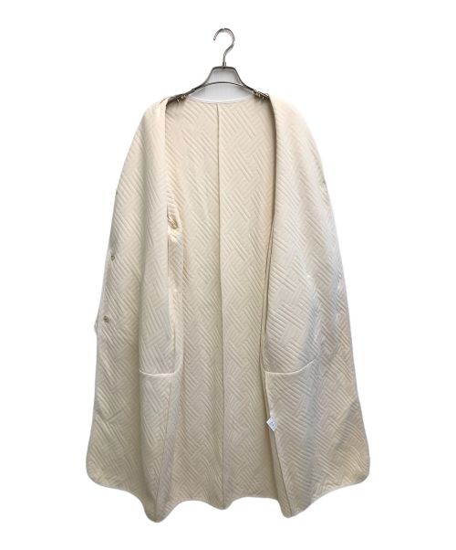 #Newans（ハッシュニュアンス）#Newans (ハッシュニュアンス) キルティングジャージーロングコート ホワイト サイズ:1 未使用品の古着・服飾アイテム