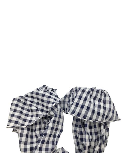 Estella.K（エステラケー）Estella.K (エステラケー) ギンガムチェックブラウス ネイビー×ホワイト サイズ:FREE 未使用品の古着・服飾アイテム