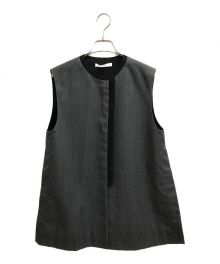 LOHEN（ローヘン）の古着「ハイカウントウールバイカラージレ」｜グレー