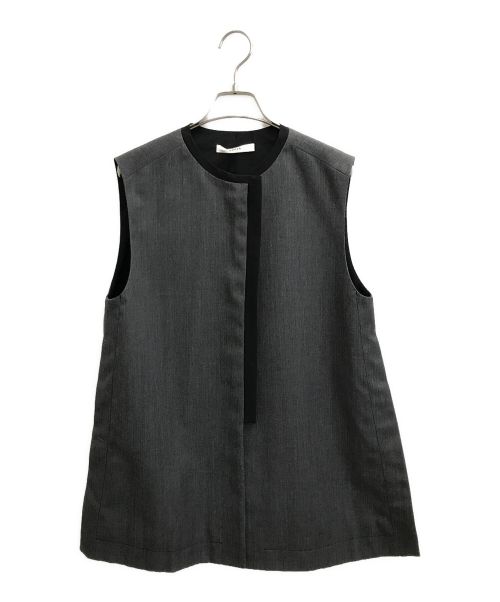 LOHEN（ローヘン）LOHEN (ローヘン) ハイカウントウールバイカラージレ グレー サイズ:SIZE Freeの古着・服飾アイテム