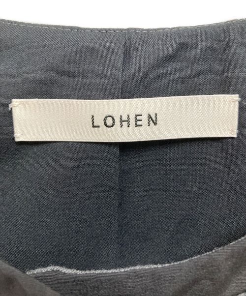 LOHEN（ローヘン）LOHEN (ローヘン) ハイカウントウールバイカラージレ グレー サイズ:SIZE Freeの古着・服飾アイテム