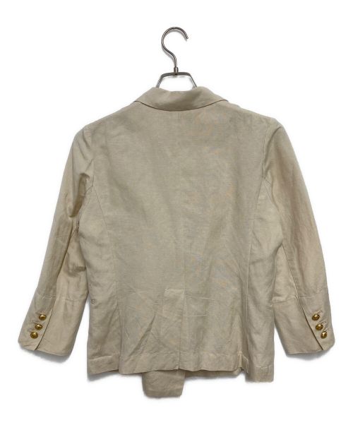 Emma Taylor（エマテイラー）Emma Taylor (エマテイラー) リネンヴィンテージサマージャケット ベージュ サイズ:36の古着・服飾アイテム