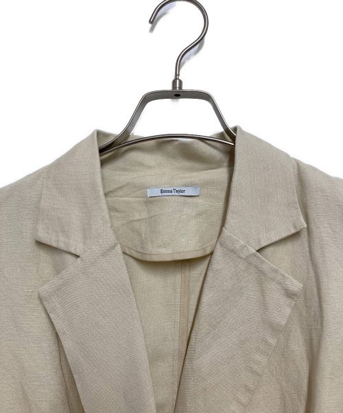 Emma Taylor（エマテイラー）Emma Taylor (エマテイラー) リネンヴィンテージサマージャケット ベージュ サイズ:36の古着・服飾アイテム