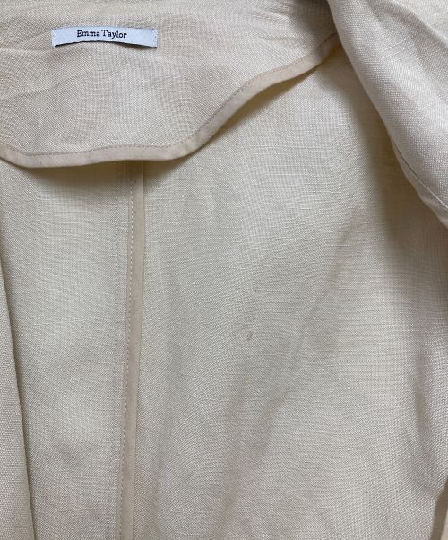 Emma Taylor（エマテイラー）Emma Taylor (エマテイラー) リネンヴィンテージサマージャケット ベージュ サイズ:36の古着・服飾アイテム