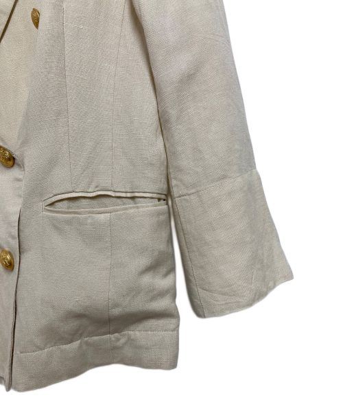 Emma Taylor（エマテイラー）Emma Taylor (エマテイラー) リネンヴィンテージサマージャケット ベージュ サイズ:36の古着・服飾アイテム