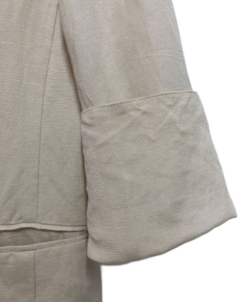 Emma Taylor（エマテイラー）Emma Taylor (エマテイラー) リネンヴィンテージサマージャケット ベージュ サイズ:36の古着・服飾アイテム