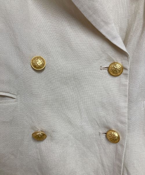 Emma Taylor（エマテイラー）Emma Taylor (エマテイラー) リネンヴィンテージサマージャケット ベージュ サイズ:36の古着・服飾アイテム