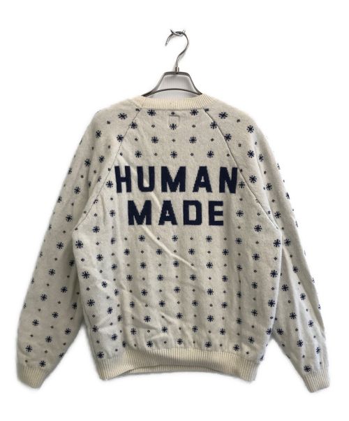 HUMAN MADE（ヒューマンメイド）HUMAN MADE (ヒューマンメイド) POLAR (ポーラー) ニット ホワイト サイズ:SIZE Lの古着・服飾アイテム