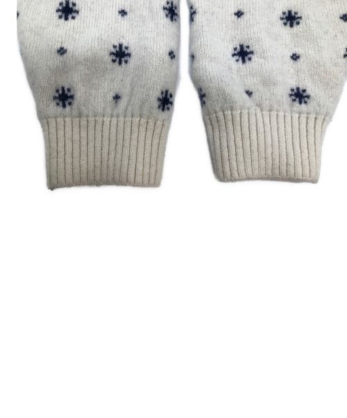 HUMAN MADE（ヒューマンメイド）HUMAN MADE (ヒューマンメイド) POLAR (ポーラー) ニット ホワイト サイズ:SIZE Lの古着・服飾アイテム