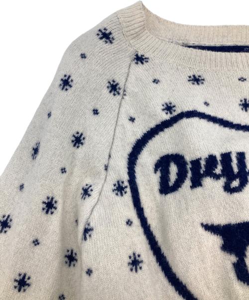 HUMAN MADE（ヒューマンメイド）HUMAN MADE (ヒューマンメイド) POLAR (ポーラー) ニット ホワイト サイズ:SIZE Lの古着・服飾アイテム