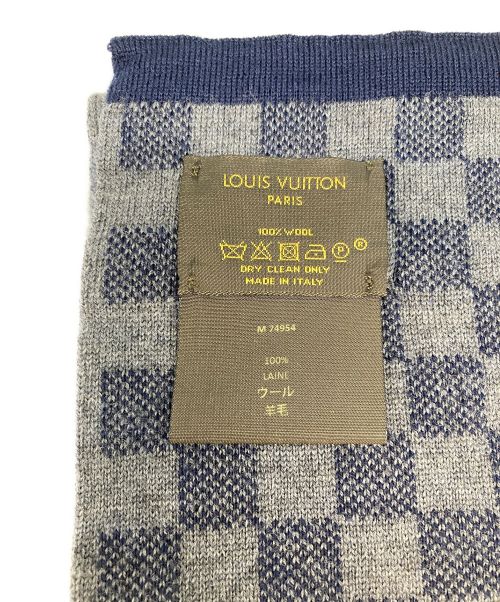 LOUIS VUITTON（ルイ ヴィトン）LOUIS VUITTON (ルイ ヴィトン) エシャルプ プティ グレー×ネイビー サイズ:-の古着・服飾アイテム
