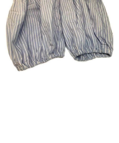 MACGRAW（マックグロー）MACGRAW (マックグロー) ストライプブラウスワンピース スカイブルー サイズ:14の古着・服飾アイテム