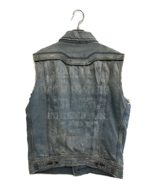 DIESEL（ディーゼル）DIESEL (ディーゼル) ヴィンテージ加工デニムベスト インディゴ サイズ:SIZE Lの古着・服飾アイテム