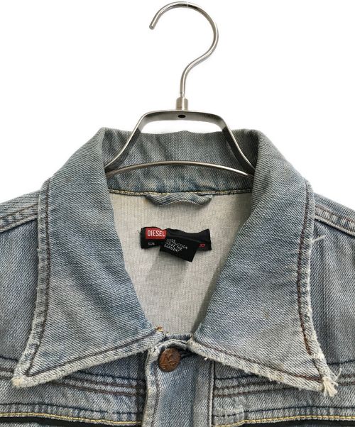 DIESEL（ディーゼル）DIESEL (ディーゼル) ヴィンテージ加工デニムベスト インディゴ サイズ:SIZE Lの古着・服飾アイテム