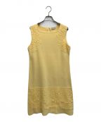 Austin Reedオースチン リード）の古着「ノースリーブニットワンピース」｜イエロー