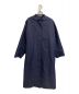LOHEN（ローヘン）の古着「ハイカウントサイドベルテッドコート」｜ネイビー