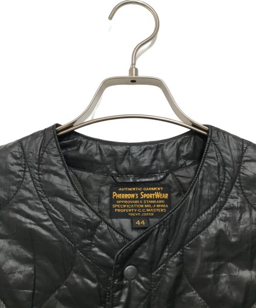 Pherrow's（フェローズ）Pherrow's (フェローズ) ライナーキルティングジャケット ブラック サイズ:44の古着・服飾アイテム