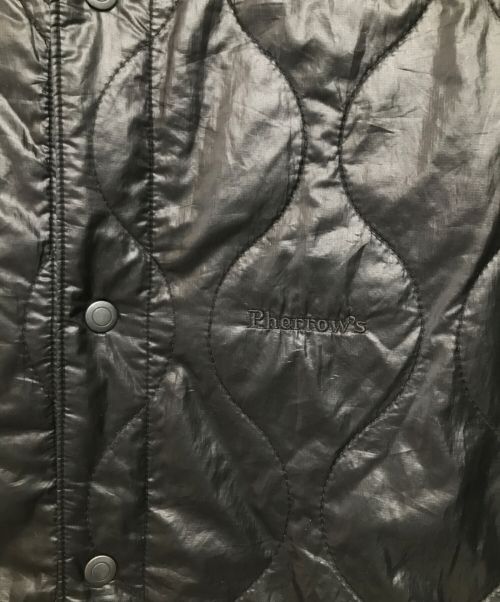 Pherrow's（フェローズ）Pherrow's (フェローズ) ライナーキルティングジャケット ブラック サイズ:44の古着・服飾アイテム