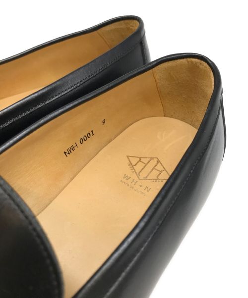 W.H（ダブルエイチ）W.H (ダブルエイチ) シャトーブリアンビットローファー ブラック サイズ:SIZE9の古着・服飾アイテム