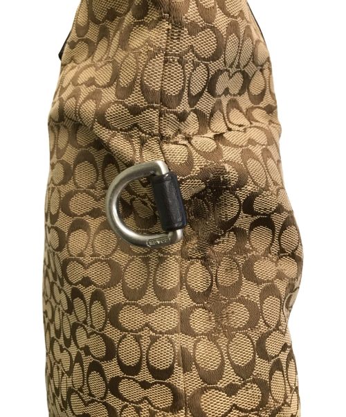 COACH（コーチ）COACH (コーチ) 2WAYバッグ ベージュ×ブルー サイズ:-の古着・服飾アイテム