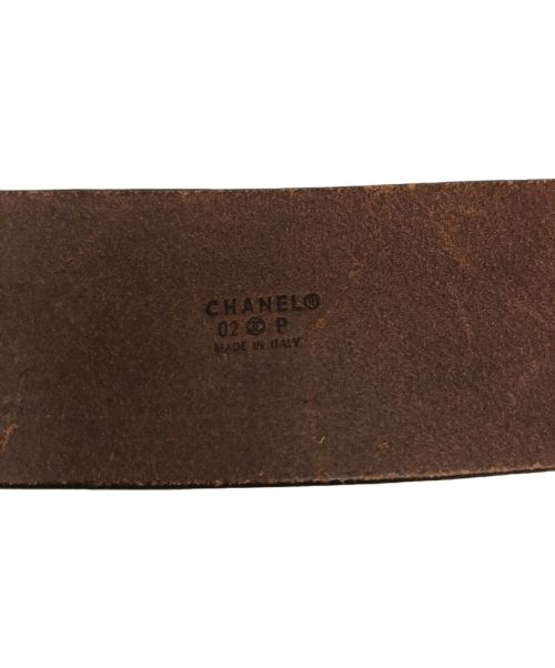 CHANEL（シャネル）CHANEL (シャネル) スライドチェーンロックベルト ブラウン サイズ:SIZE75/30の古着・服飾アイテム