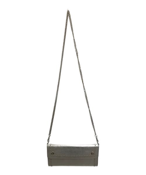 J&M DAVIDSON（ジェイ＆エム デヴィッドソン）J&M DAVIDSON (ジェイ＆エム デヴィッドソン) スタッズチェーンウォレット シルバー サイズ:-の古着・服飾アイテム