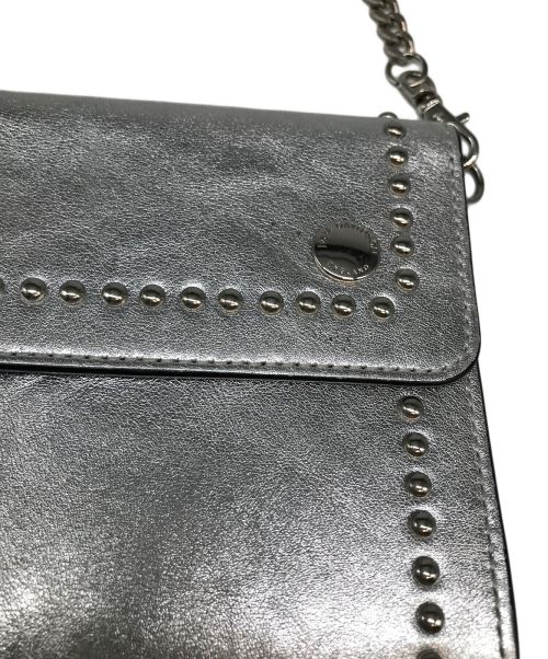 J&M DAVIDSON（ジェイ＆エム デヴィッドソン）J&M DAVIDSON (ジェイ＆エム デヴィッドソン) スタッズチェーンウォレット シルバー サイズ:-の古着・服飾アイテム