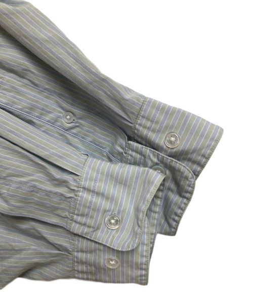 STEVEN ALAN（スティーブンアラン）STEVEN ALAN (スティーブンアラン) ストライプ バンドカラー シャツ スカイブルー サイズ:Sの古着・服飾アイテム