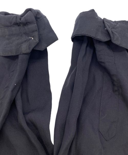 YANTOR（ヤントル）YANTOR (ヤントル) 切替スリーピングロングシャツ ベージュ×ブラック サイズ:SIZEMの古着・服飾アイテム