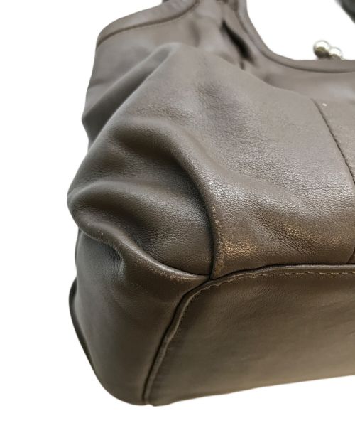 COACH（コーチ）COACH (コーチ) レザーハンドバッグ グレー サイズ:-の古着・服飾アイテム