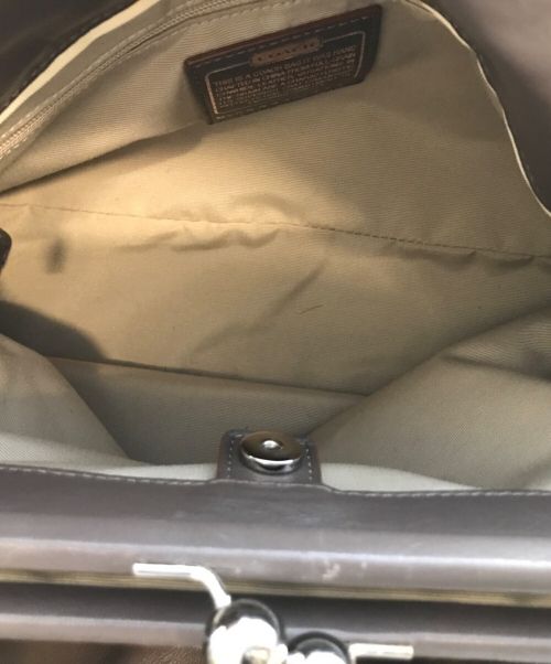 COACH（コーチ）COACH (コーチ) レザーハンドバッグ グレー サイズ:-の古着・服飾アイテム