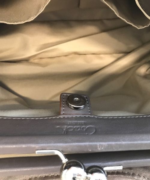 COACH（コーチ）COACH (コーチ) レザーハンドバッグ グレー サイズ:-の古着・服飾アイテム