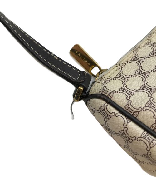 CELINE（セリーヌ）CELINE (セリーヌ) マカダム柄ミニポーチ ホワイト サイズ:-の古着・服飾アイテム